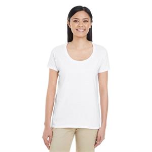 Gildan Ladies&apos; Softstyle® 4.5 oz. Deep Scoop T-Shirt
