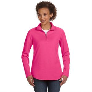 LAT Ladies&apos; French Terry 1/4-Zip Pullover