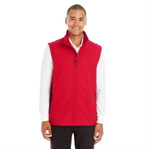 Core365 Men&apos;s Cruise Two-Layer Fleece Bonded Soft Shell Vest