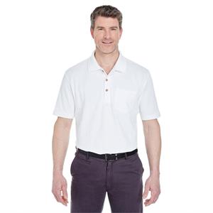 UltraClub Adult Classic Pique Polo with Pocket