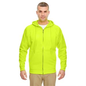 UltraClub Adult Rugged Wear Thermal-Lined Full-Zip Hooded...