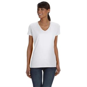 Heavy Cotton HD Ladies&apos; 5 oz. HD Cotton™ V-Neck T-Shirt