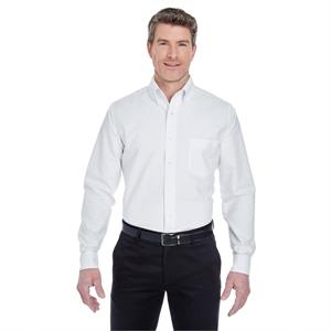 UltraClub Men&apos;s Classic Wrinkle-Resistant Long-Sleeve Oxford