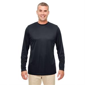 UltraClub Men&apos;s Cool &amp; Dry Performance Long-Sleeve Top