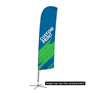 7&apos; Premium Blade Sail Sign Flag, 1-Sided