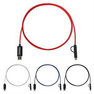 3-In-1 5 Ft. Braided Charging Cable