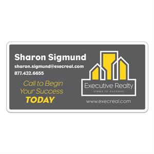 Rectangle Magnetic Car Sign (8&quot; x 18&quot;)