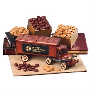 1940-Era Tractor-Trailer with Chocolate Almonds and Cashews