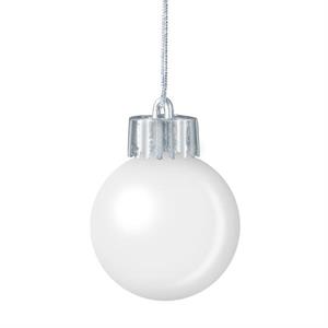 Clear Ornament with electroplated cap