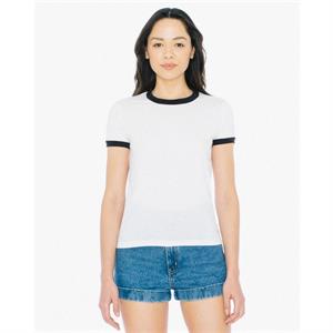 American Apparel Ladies&apos; Poly-Cotton Ringer T-Shirt
