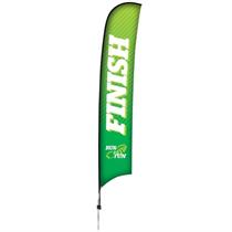 17&apos; Premium Razor Sail Sign, 1-Sided, Ground Spike