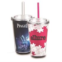 16 oz double wall Sip N&apos; Straw  tumbler