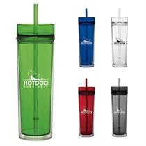 16 oz  Tumbler with Straw