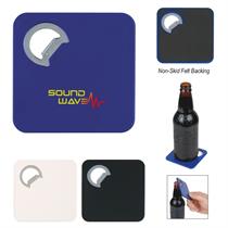 Square Coaster With Bottle Opener