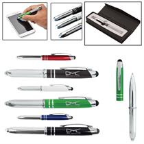 Executive 3-in-1 Metal Pen Stylus with LED Light