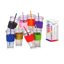 Burpy 24 oz Single Wall Acrylic Tumbler w/ Grip &amp; Straw