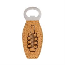 Magnetic Leatherette/Cork Bottle Opener