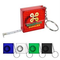 Reflective Tape Measure Key Chain